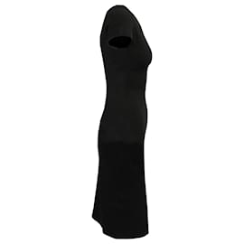 Proenza Schouler-Vestido de punto a capas en viscosa negra de Proenza Schouler-Negro