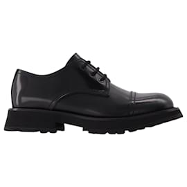 Alexander Mcqueen-Loafers in Black Leather-Black