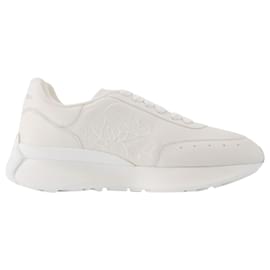 Alexander Mcqueen-Sneaker in White Leather-White