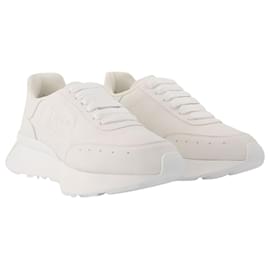 Alexander Mcqueen-Sneaker in White Leather-White