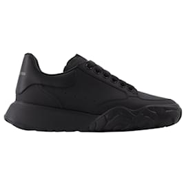 Alexander Mcqueen-Larry  Sneaker in Black Leather-Black
