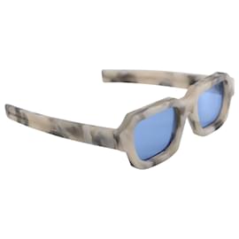 Autre Marque-A-COLD-WALL* x Retrosuperfuture Cara Pebble Sunglasses in Ivory Acetate-White,Cream