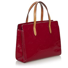 Louis Vuitton-Louis Vuitton Red Vernis Reade PM-Brown,Red,Light brown