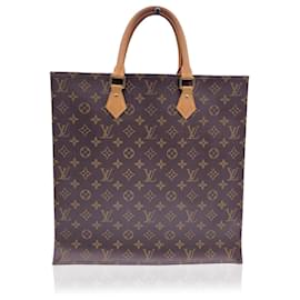 Louis Vuitton-Monogram Canvas Sac Plat GM Tote Shopping Bag-Brown