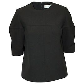 Victoria Beckham Top aus schwarzem Polyester Schwarz