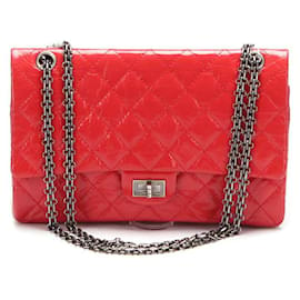 Chanel-Matelasse Patent Reissue Flap Bag-Red