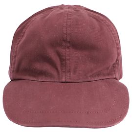 Berretto da Baseball Brunello Cucinelli Twill in Cotone Marrone Marrone Rosso