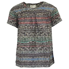 Sea New York-Sea New York Multi-Abstract Print Top in Multicolor Silk-Other