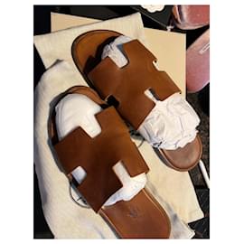 Hermès-Men Sandals-Brown,Cognac