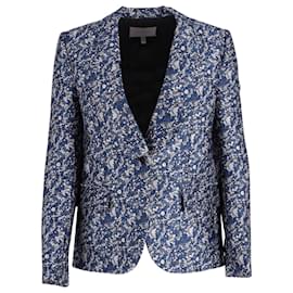 Mulberry-Mulberry Floral Jacquard Blazer in Blue Polyester-Blue