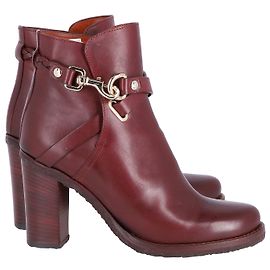 Botines Mulberry Dorset en Piel Burdeos Burdeos