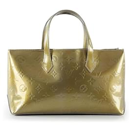 Louis Vuitton-Louis Vuitton Olive Green Patent Leather Wilshire PM Bag-Green,Olive green