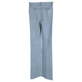 Iro-Pantaloni Iro Vehla in Cotone Azzurro-Blu,Blu chiaro