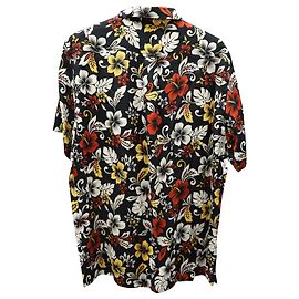 Tod's Todd Snyder Short Sleeve Printed Button Front Shirt in Multicolor Rayon Other
