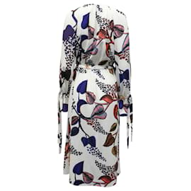 Autre Marque-Stine Goya Jacques Printed Midi Dress in White Polyester-Other