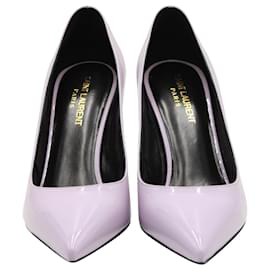 Saint Laurent-Saint Laurent Anja Pumps in Pastel Purple Patent Leather-Other