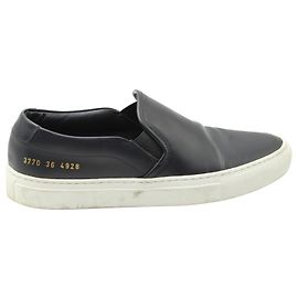 Autre Marque Baskets à enfiler Common Projects en cuir noir Noir