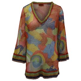 Vestido de ganchillo Missoni Mare en rayón multicolor Otro Impresión de pitón
