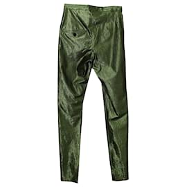 Isabel Marant-Isabel Marant Pantalon Brillant en Polyamide Vert-Vert