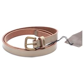 Bottega Veneta-Leather belt-Beige
