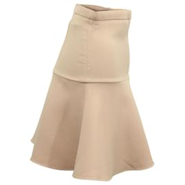 Miu Miu-Miu Miu Fluted Mini Skirt in Pastel Pink Polyester-Other