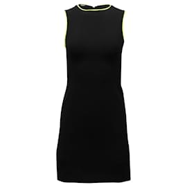 Alice + Olivia-Vestido Mini Alice & Olivia Colorblock Bainha em Algodão Preto-Preto