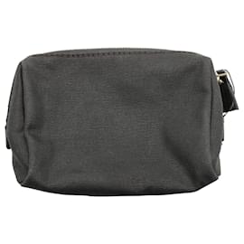 Anya Hindmarch-Anya Hindmarch Cosmetic Pouch in Black Canvas-Black