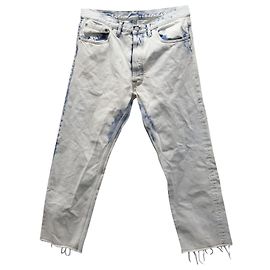 Maison Martin Margiela Vaqueros de Maison Margiela en algodón azul claro Blanco
