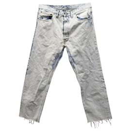 Maison Martin Margiela-Maison Margiela Denim Jeans aus hellblauer Baumwolle-Weiß