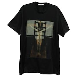 Givenchy-Camiseta Givenchy Christ Cruz na cor preta-Preto