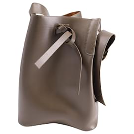 Rejina Pyo-Rejina Pyo Midi Marlene Bucket Bag In Brown Leather-Brown