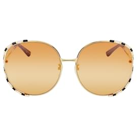 Gucci-Round-Frame Metal Sunglasses-Other