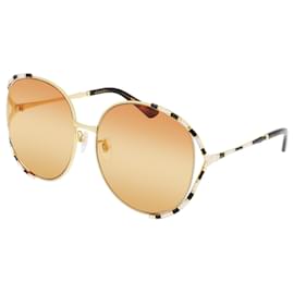 Gucci-Round-Frame Metal Sunglasses-Other