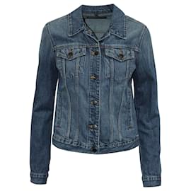J Brand-J Brand Jacket in Blue Cotton Denim-Blue