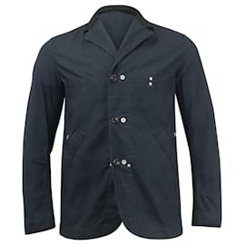 Junya Watanabe-Junya Watanabe x Seil Marschall Sport Hunting Coat in Navy Blue Cotton-Blue,Navy blue