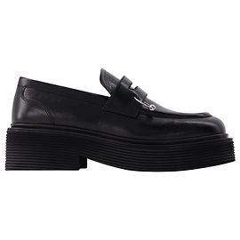 Marni Piercing Loafer aus schwarzem Leder Schwarz