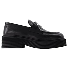 Marni-Piercing Loafer in Black Leather-Black