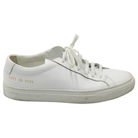 Autre Marque-Common Projects Achilles Lace-Up Sneakers in White Leather -White