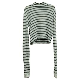 Alexander Wang-Alexander Wang Stripped Long Sleeve Top in Multicolor Viscose-Other