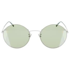 Bottega Veneta-Round-Frame Metal Sunglasses-Other
