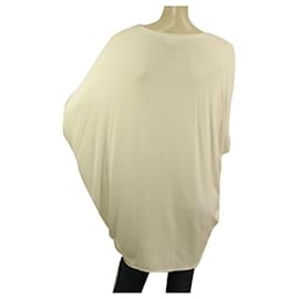 Helmut Lang-Helmut Lang White Womans Long Dolman Sleeve Relaxed Top - Size M-White