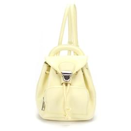 Marc Jacobs Leather Drawstring Backpack Yellow