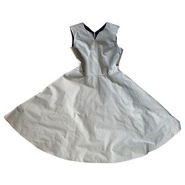 Jil Sander Robes Blanc Gris
