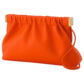Nanushka-The Bar Mini Should Bag in Orange Vegan Leather-Orange