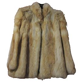 Autre Marque Natural fur jacket orange Orange