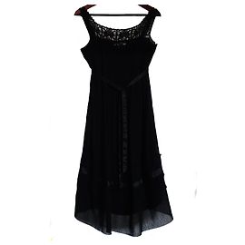 CHLOÉ EMBROIDERED LONG SUMMER SKIRT Black