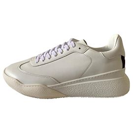 Stella Mc Cartney Baskets Loop blanches en cuir vegan Blanc