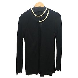 JUNYA WATANABE COMME des GARCONS tops perlés déformés Noir