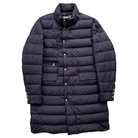Moncler-Parka lungo in piumino Ophelys-Blu navy