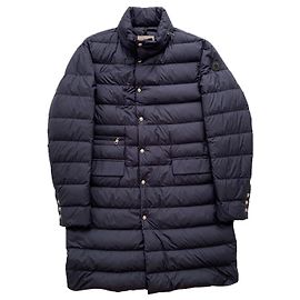 Moncler Ophelys long down parka coat Navy blue
